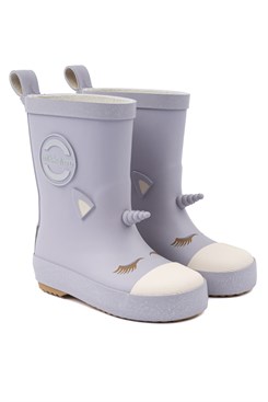 Mikk-Line 3D Gummistiefel - Einhorn - Lavendelaura